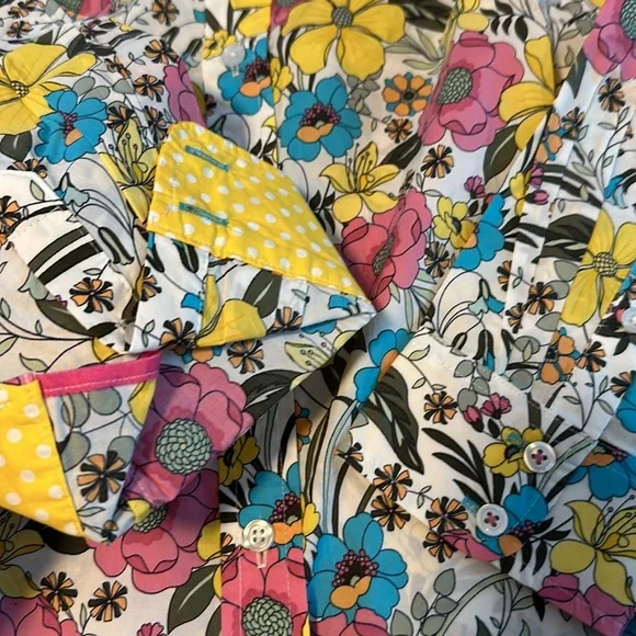 NWT Talbots Flower Print Shirt - Picture 2 of 7